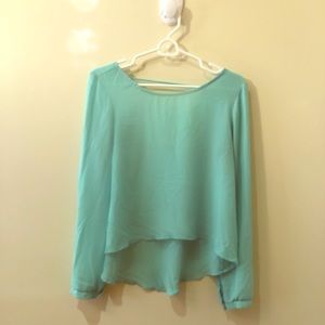 Teal blouse